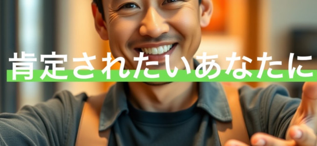 キツい言い方だけど、自己肯定ができるものがあるから、自己肯定感が生まれるわけであって…