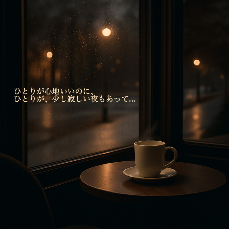 ちゃんとしなきゃ...の呪縛から、そっと離れる夜