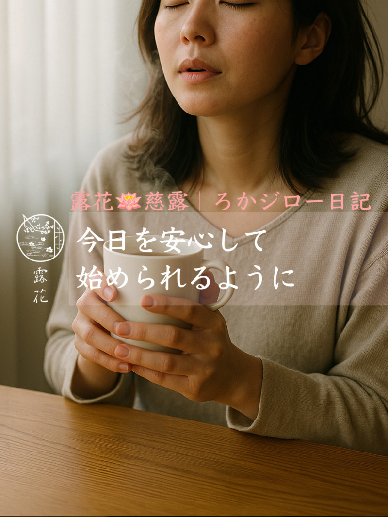 ◆Day21-1◆今日を安心して始められるように