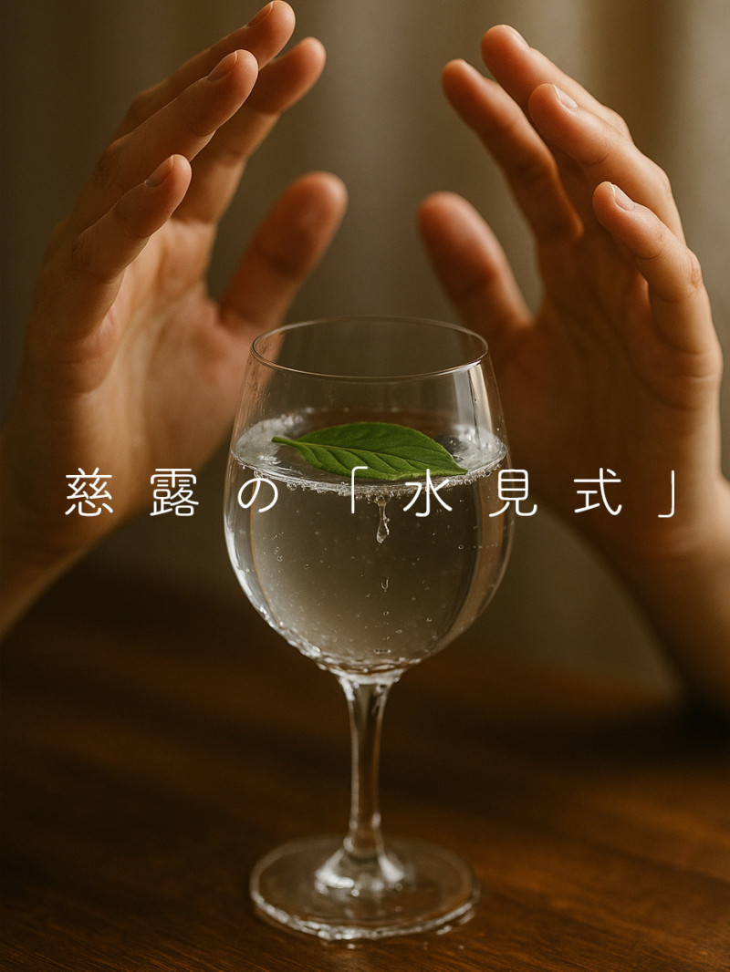 慈露の"水見式（みずみしき）"