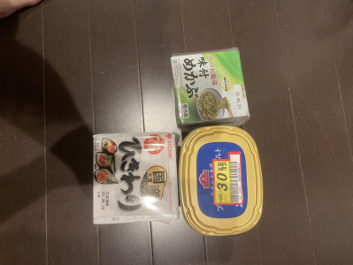 メカブ、納豆、ヨーグルト