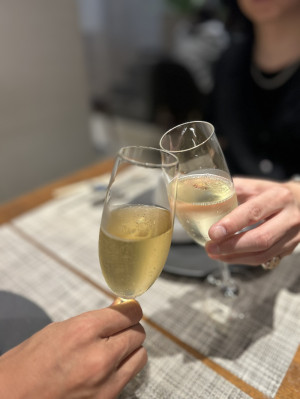 1年越しの乾杯。