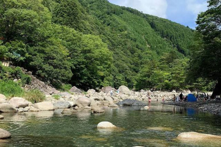 川遊び！