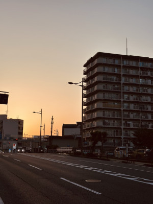 夕暮れ