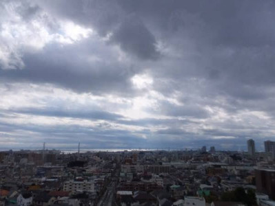 曇り空の朝、だけど。