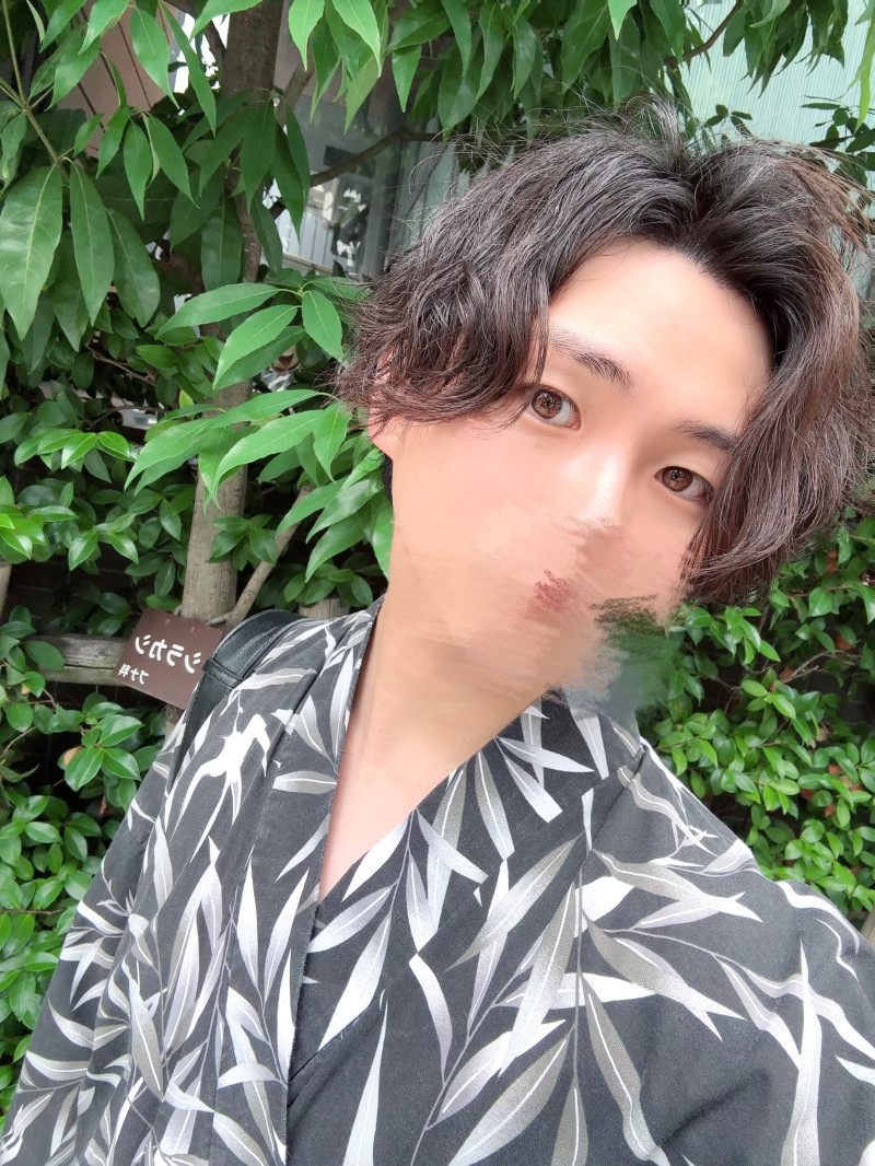 浴衣をまとって、ふっと深呼吸。