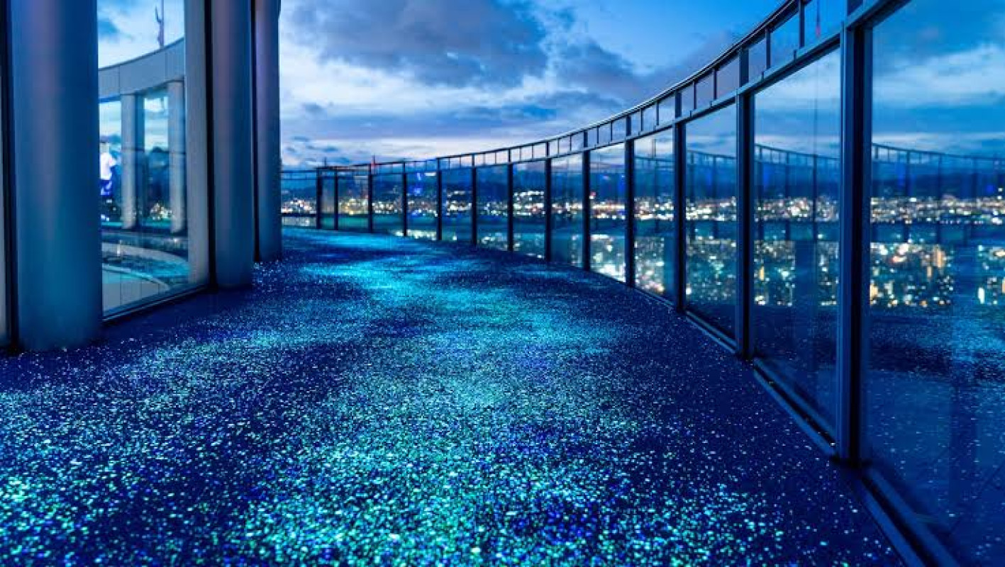 夜景に癒されて