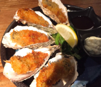 週末、串カツとかで…