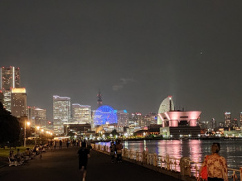 夜の横浜/山下公園