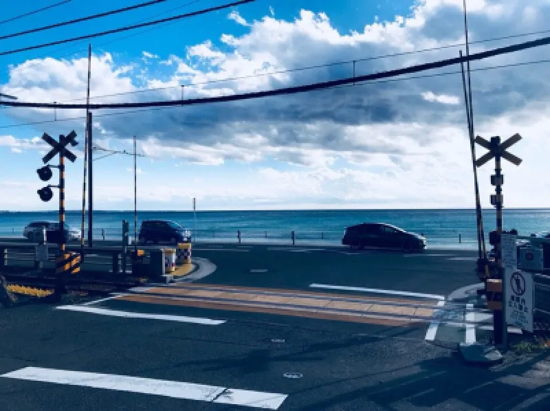 ドライブで聖地巡礼@湘北高校近く