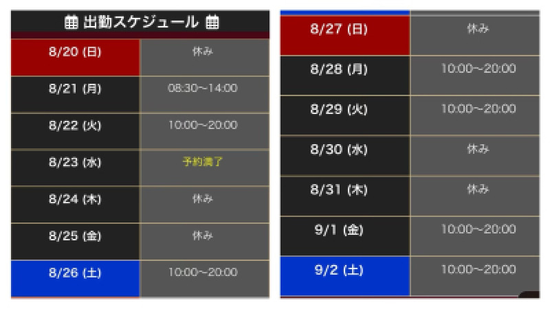 今後の予定