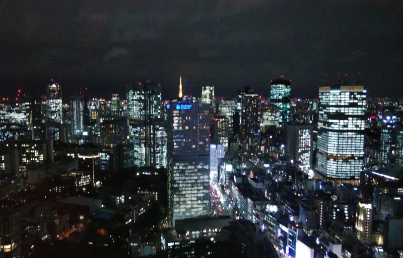 夜景と飯テロと?