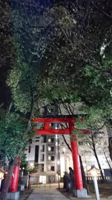 神社の桜?